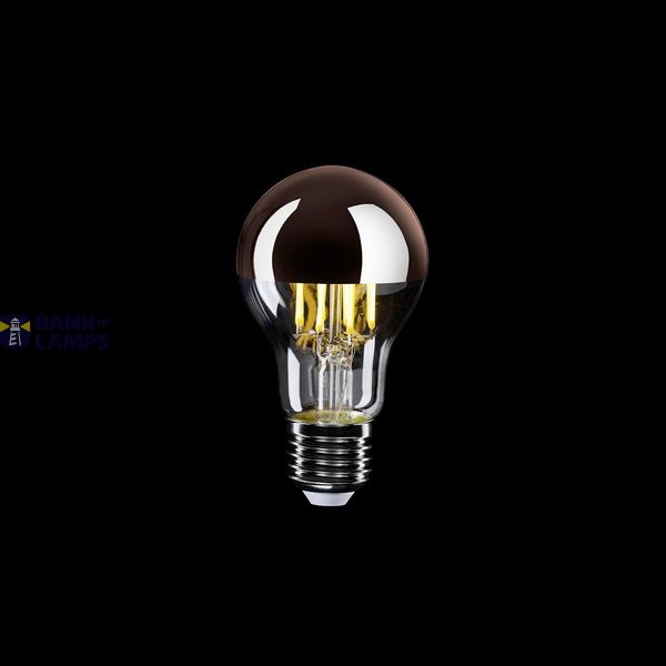 LED Copper Half Sphere Drop Light Bulb A60 7W 650Lm E27 2700K Dimmable - A22 image 2