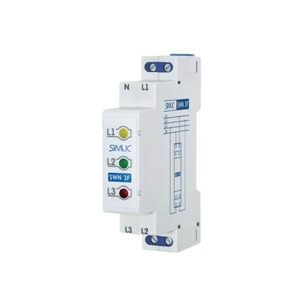 Modular phase voltage indicator SWN 3F SIMLIC grey image 2