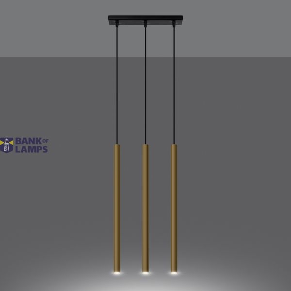 PASTELO 3L HANGING LAMP GOLDEN GLOSS G9 3X8W IP20 image 3