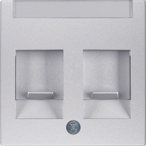Centre plate 2 dust prot. sliders, lab. field, B.7, al., matt, lacq. image 1