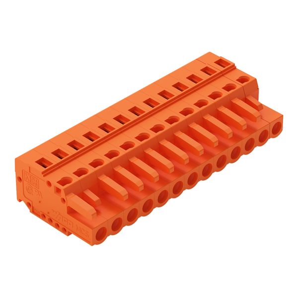 1-conductor female connector CAGE CLAMP® 2.5 mm² orange image 1