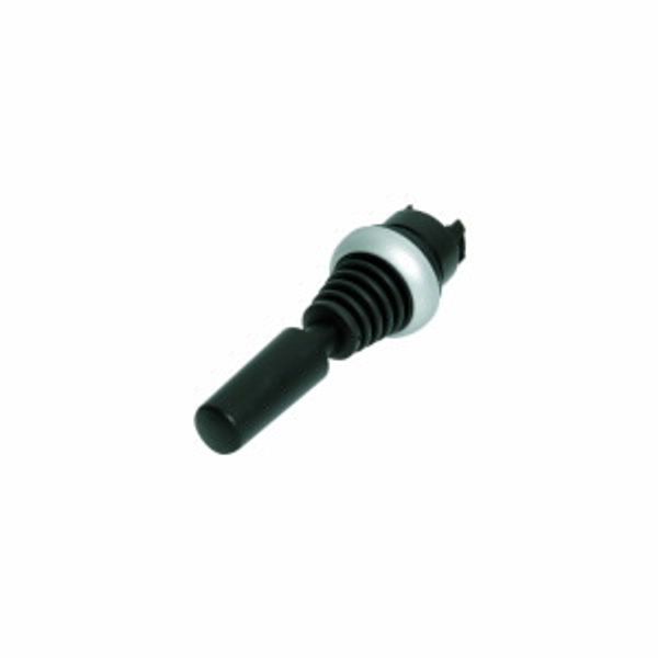 M22-WJ2H Joystick, with one operating point per operating direction, With plastic shaft, 2 positions, Bezel: titanium, momentary, Horizontal image 2