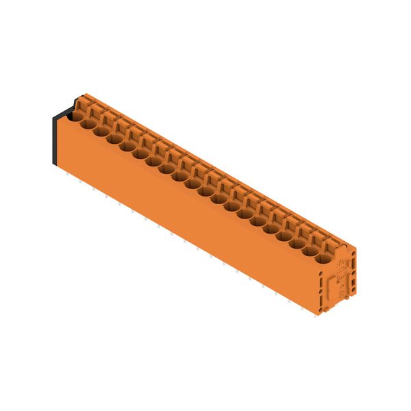 Printed circuit board terminals, 5.00 mm, Number of poles: 20, 180°, Solder pin length (l): 3.5 mm, tinned, black, PUSH IN with actuator, Clamping range, max. : 2.5 mm², Box image 4