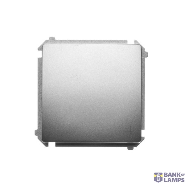 Intermediate switch, (module), 10AX, Screw, satin, metallized image 1