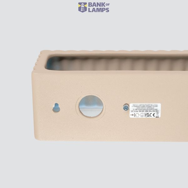 Wall lamp ceramic RIGATA taupe image 12