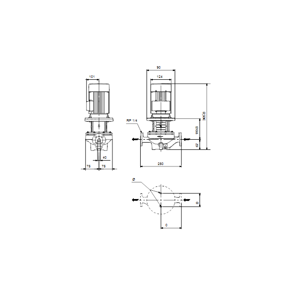 In-line circulator pump TP 40-50/2-A-F-A-BQQE 400Y 50Hz image 1