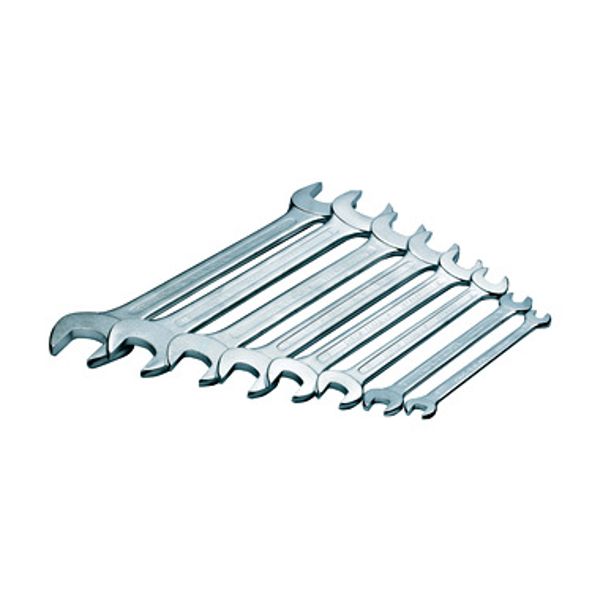 Double open-ended spanner set, 8-piece image 1