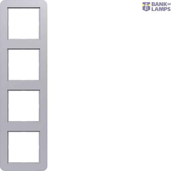 Cover frame 4-way, C.1, titanium image 1
