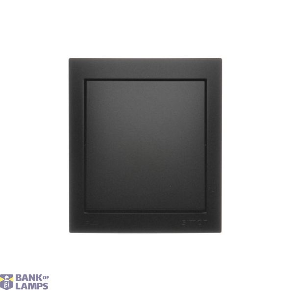 Single contact push button without pictogram IP44, 10AX, black matt image 1
