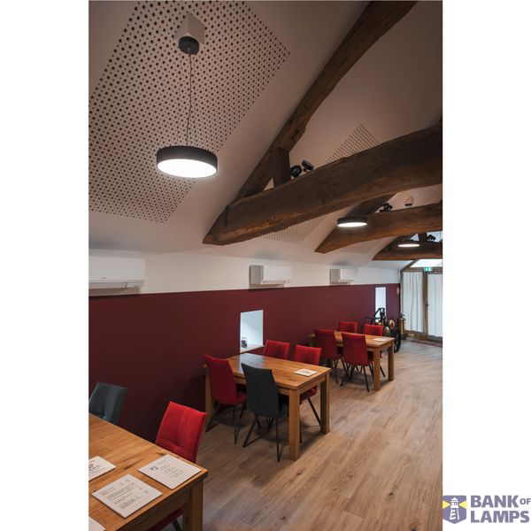 MEDO® PRO 40, wall- and ceiling-mounted light, round, 3000/4000K, 19W, trailing-edge phase, 80°, UGR image 4