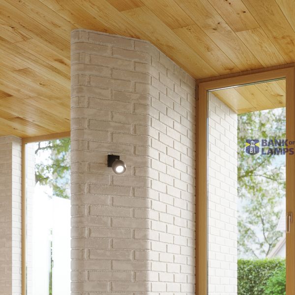 WALL LAMP OCULARE BLACK GU10 1X40W IP20 image 4