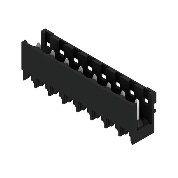 PCB plug-in connector, male header, open side, THT/THR solder connection, 5.00 mm, Number of poles: 8, 180°, Solder pin length (l): 1.5 mm, tinned, black, Tape image 3