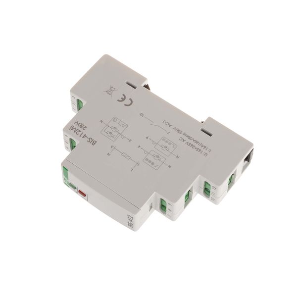 Bistable group relay with memory, for 35 mm DIN rail, 230V, with inrush relay 160A/20ms; BIS-412M-LED image 3