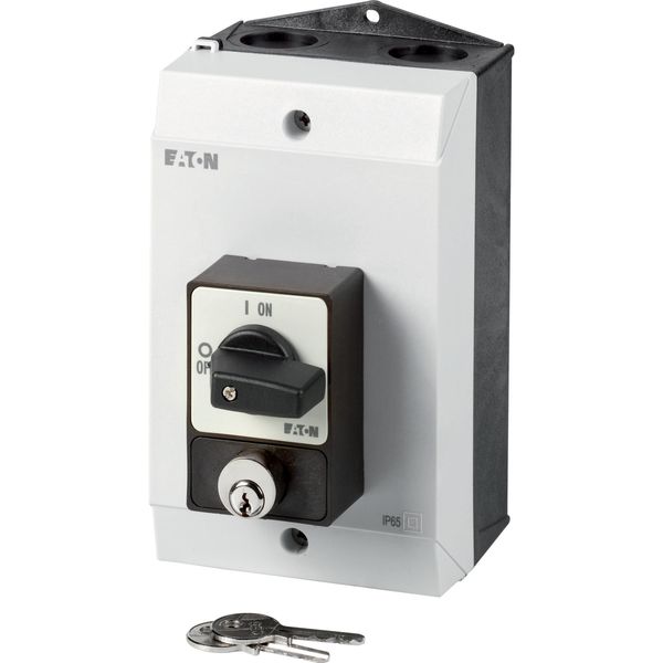 P1-32/I2/SVA(S) Panic switches, P1, 32 A, surface mounting, 3 pole, with black thumb grip and front plate, Cylinder lock SVA image 5