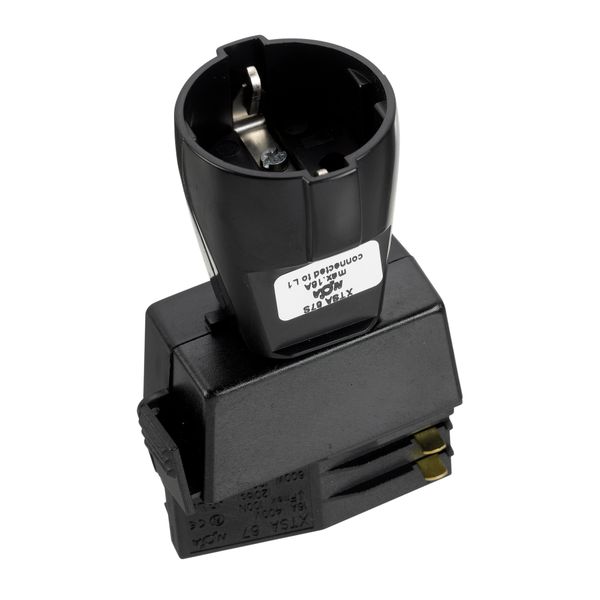 CONTACT RAIL ADAPTER. XTSA67S-2 SCHUKO ADAPTER MU image 1