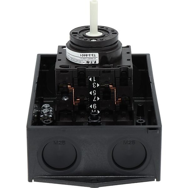 T3-3-8401/I2 Reversing switches, T3, 32 A, surface mounting, 3 contact unit(s), Contacts: 5, 60 °, maintained, With 0 (Off) position, 1-0-2, Design number 8401 image 6