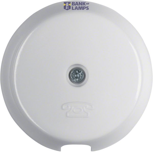 Cable outlet center, Series 1930/Glass, polar white image 1