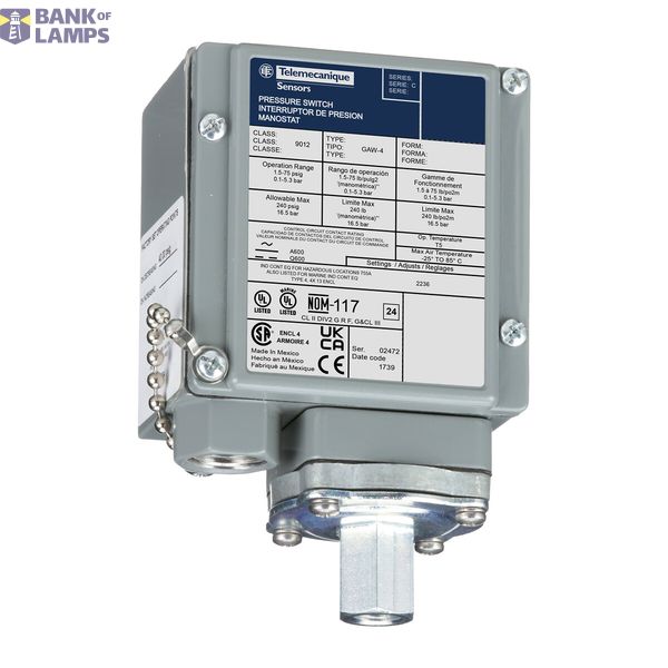 pressure switch 9012G - adjustable scale - 2 thresholds - 1.5 to 75 ps image 21