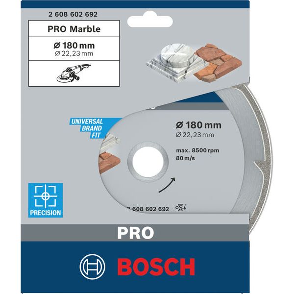 Diamond cutting disc Best for Marble 180 x 22,23 x 2,2 x 3 mm image 2