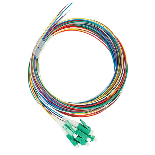 FO Pigtail LC/APC, 9/125æm OS2, 2.0m, Easy Strip, 8pcs image 1