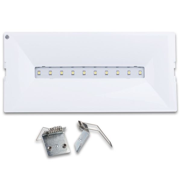 Emergency lamp Shield O 1W IP20 6000K 3h shining in case of failure/permanent image 1