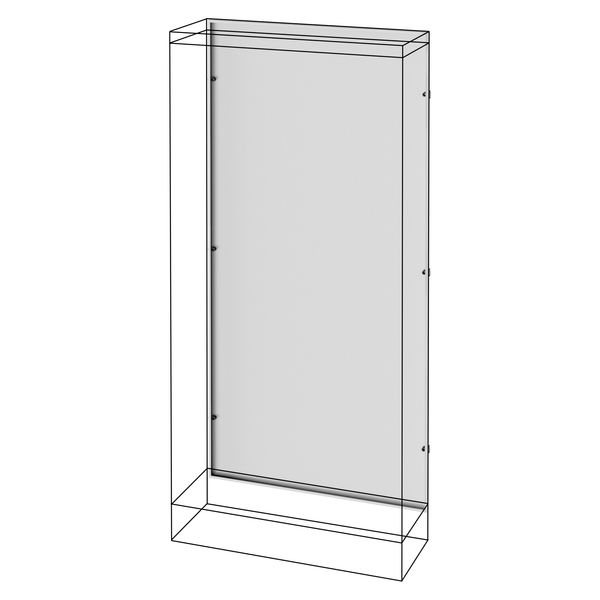 REAR PANEL - FLOOR-MOUNTED DISTRIBUTION PANEL WITH SIDE COMPARTMENT - QDX 63 image 1