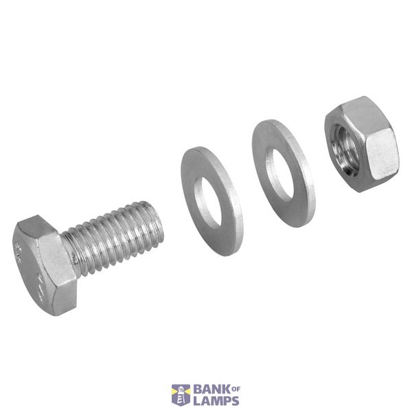 BOLT FOR CSU SUPPORT + NUT + 2 WASHER - HM 10X20 - FINISHING: GEOMET image 3