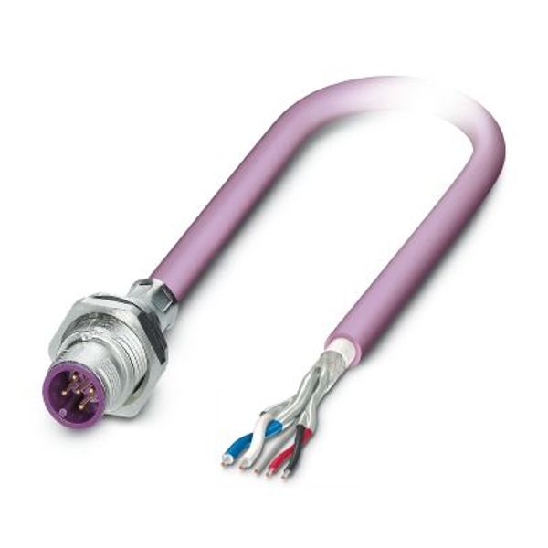 SACCBP-M12MS-5CON-M16/2,0-920 - Device connector, rear mounting image 2