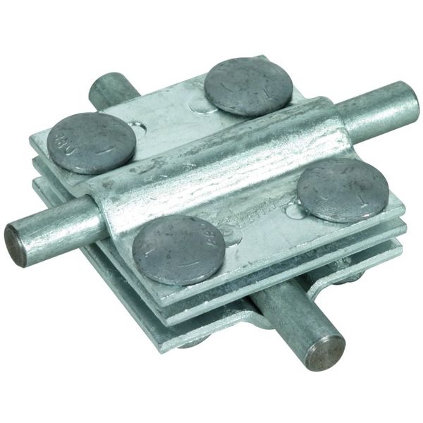 Cross unit St/tZn f. Rd 8-10/8-10mm - Rd 8-10/Fl 30mm-Fl 30/30mm w. in image 1