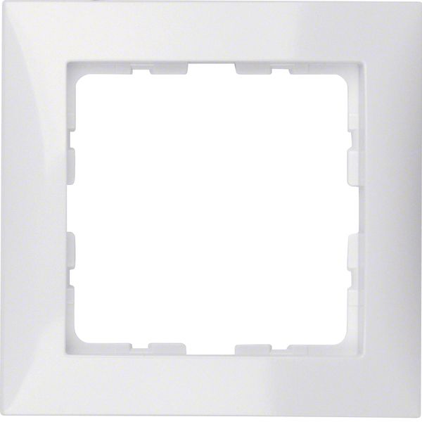 Frame 1gang, S.1, p. white glossy image 1