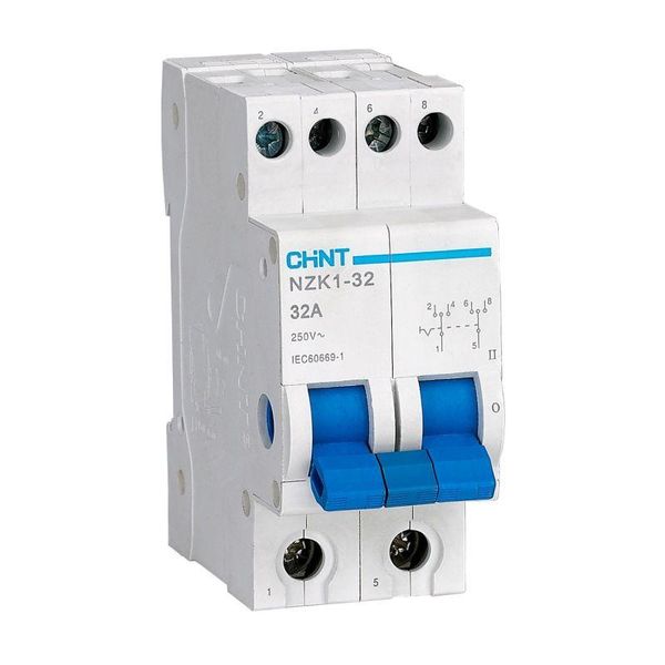 Rotary switch NZK1-32 2-position 1-0-2 2-pole (NZK1322P) image 1