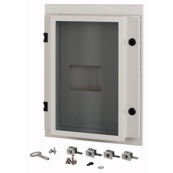XTMPN4FCC-XMV-H550W425 Front cover for NZM4-XMV, fixed, H=550mm, W=425mm, IP55, grey image 1