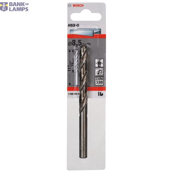 Metal drill bits HSS-G, DIN 338 8,5 x 75 x 117 mm 1 pcs. image 2