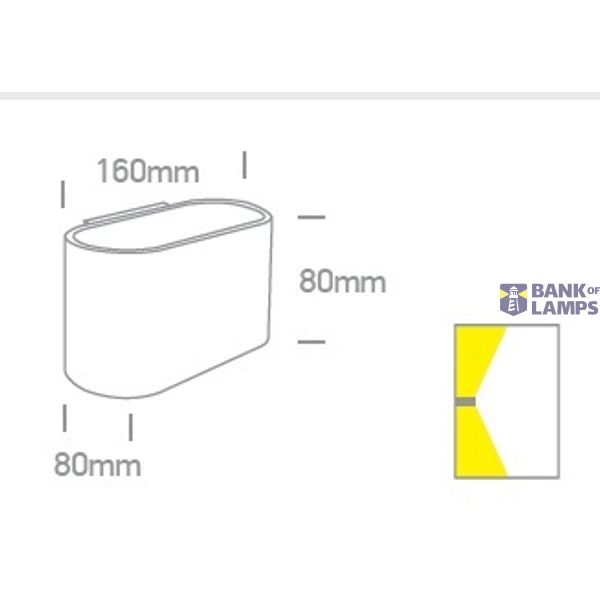 BLACK G9 10W WALL LIGHT image 2