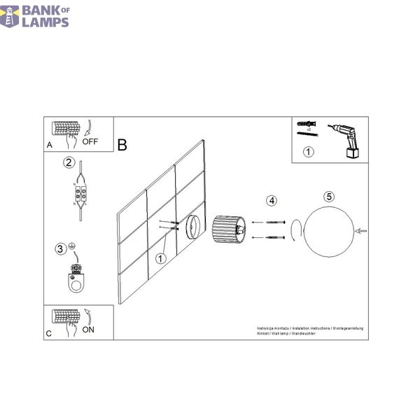 Wall lamp HALO ultramarine IP44 image 4