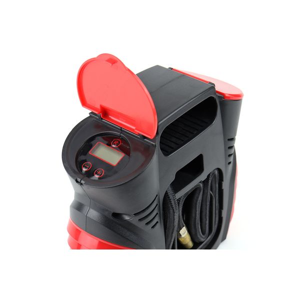 Car Air compressor with digital pressure gauge and LED light 12V ACOMP-16 image 1