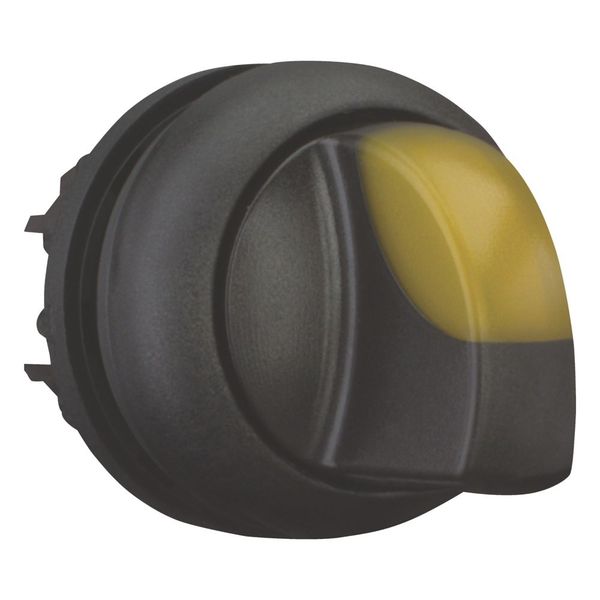 M22S-WLK-Y Illuminated selector switch actuator, RMQ-Titan, With thumb-grip, momentary, 2 positions, yellow, Bezel: black image 9
