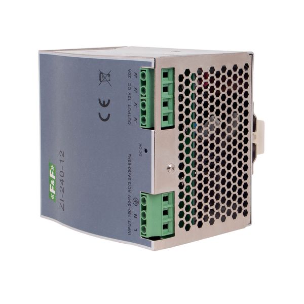 industrial switching power supply, input voltage 180Ã·264V AC, P=240W, output voltage 12V DC image 3