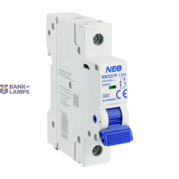Circuit breaker, 6kA, C, 1-pole, 25A OCB/C25/1P image 1