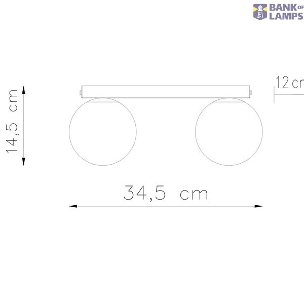 CEILING LAMP YOLI 2 WHITE G9 2X12 IP20 image 6