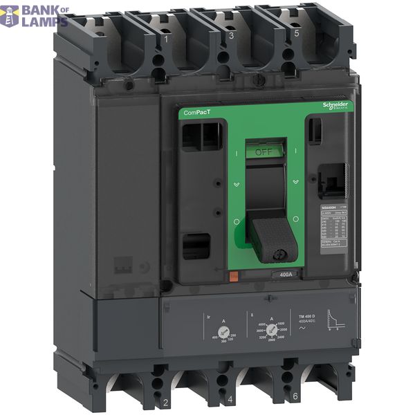 NSX400H 70kA AC 400A TMD 4P4D image 1
