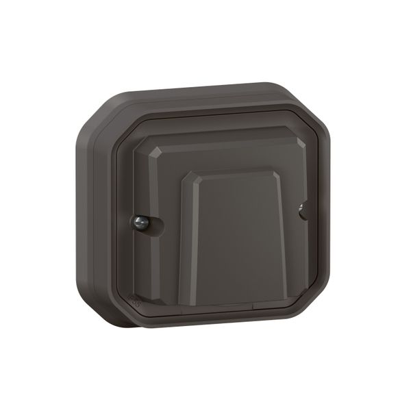 PLEXO CABLE OUTLET WITH TERMINAL - ANTHRACITE - FLUSH image 1