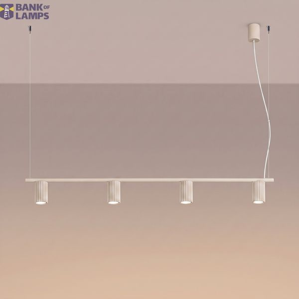 Chandelier KARBON 4 beige image 11
