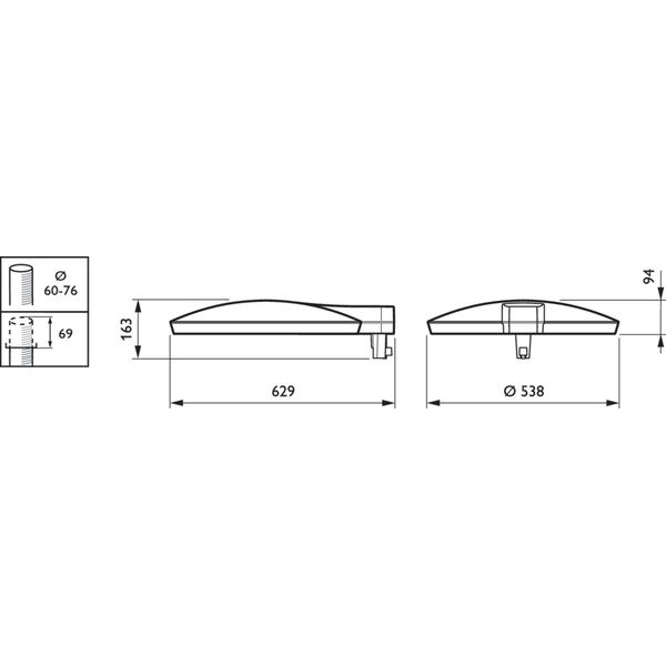 BPP530 LED60-4S/830 II DM50 D9 AL GR image 2