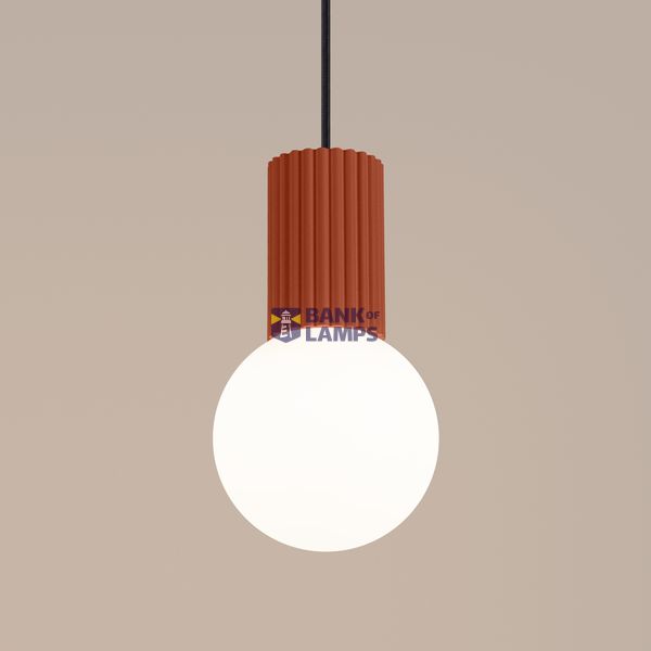 Pendant lamp HALO 1 red ochra image 8
