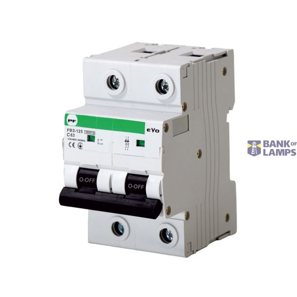 Miniature circuit breaker FB3-63 2P C 13A 10kA EVO image 1