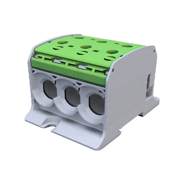 STB 95-3 Rail-mounted terminal block Al/Cu 87560 SIMBLOCK green image 2