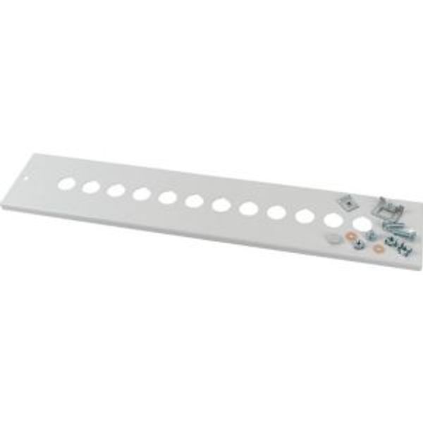XME0404CI Front cover, +mounting kit, for 9xRMQ, HxW=100x425mm, grey image 4