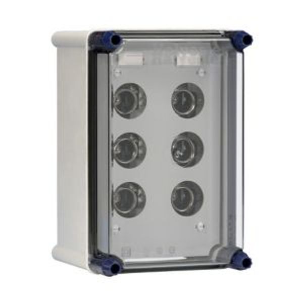 Power distr.encl. 2x25A DII incl. bus bars image 2