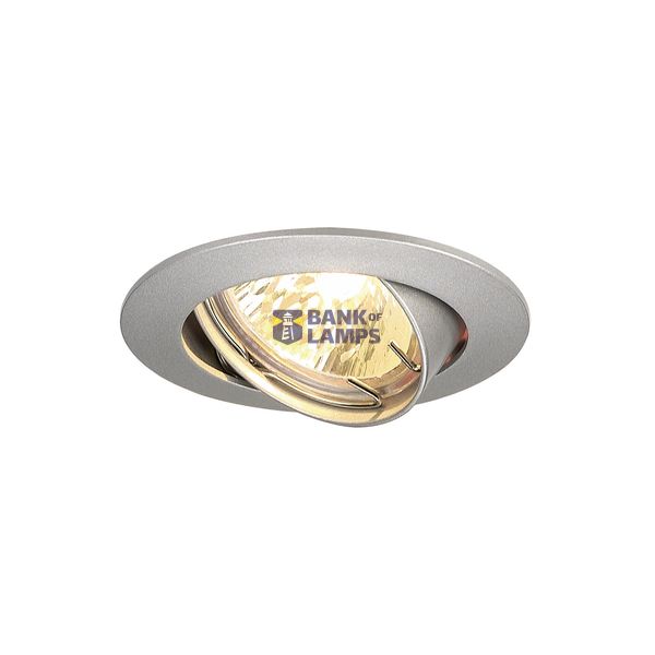 PIKA downlight, round, silver-grey, MR16, adjustable, max. 50W image 1